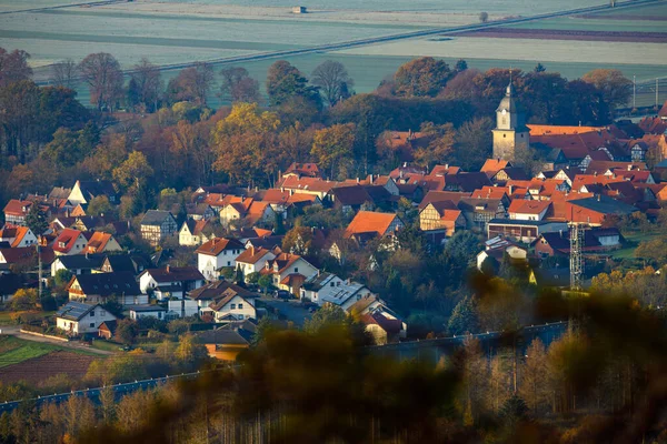 Vesnice Herleshausen Německu — Stock fotografie