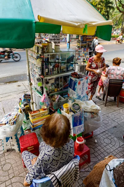 Small Street Shop Streets Saigon Vietnam December 2019 — Stock Photo, Image