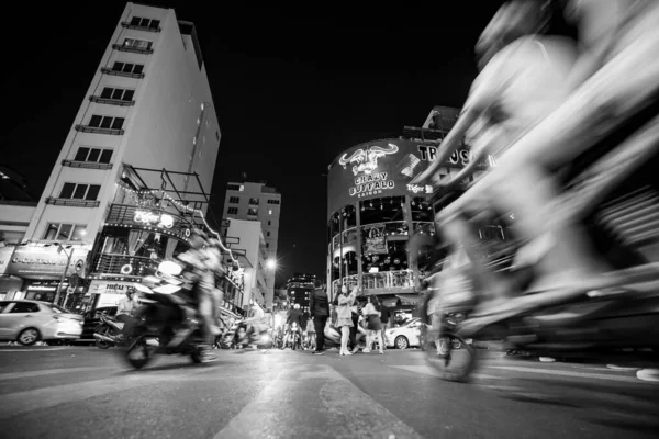 Área Vida Noturna Cidade Chi Minh Vietnã Dezembro 2019 — Fotografia de Stock