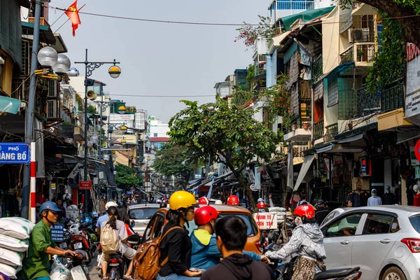 Tráfico Hanoi Vietnam Noviembre 2019 — Foto de Stock