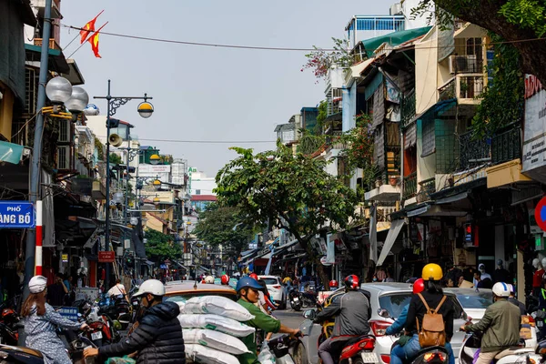 Tráfico Hanoi Vietnam Noviembre 2019 — Foto de Stock