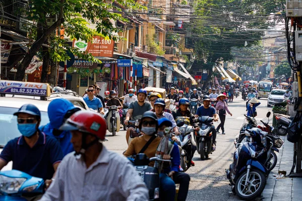 Tráfico Hanoi Vietnam Noviembre 2019 — Foto de Stock