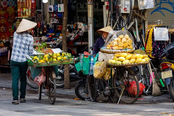 Mobil Bolt Hanoi Utcájában Vietnámban Éves 2019 November — Stock Fotó