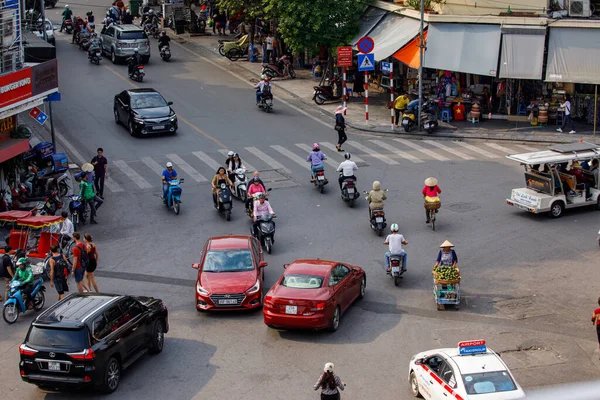 Vietnam Daki Hanoi Trafiği Kasım 2019 — Stok fotoğraf