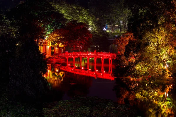 越南河内Hoan Kiem湖Ngoc Son寺 — 图库照片