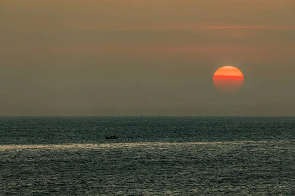 Coucher Soleil Dans Baie Mui Vietnam — Photo