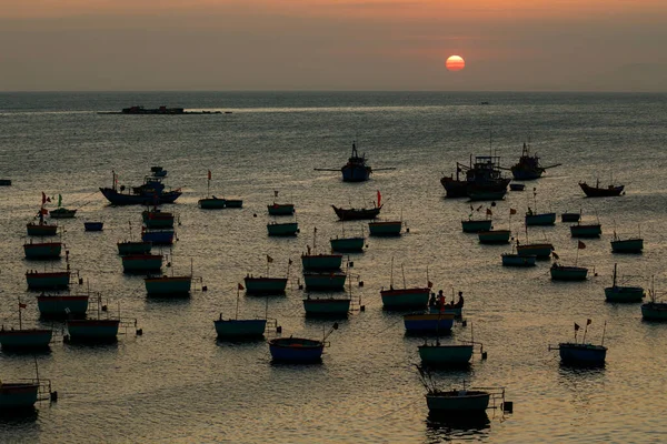 Barcos Pesqueros Bahía Mui Vietnam — Foto de Stock