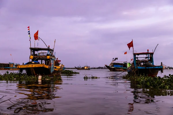 Puerto Pesquero Hoi Vietnam Por Mañana Temprano Diciembre 2019 — Foto de Stock