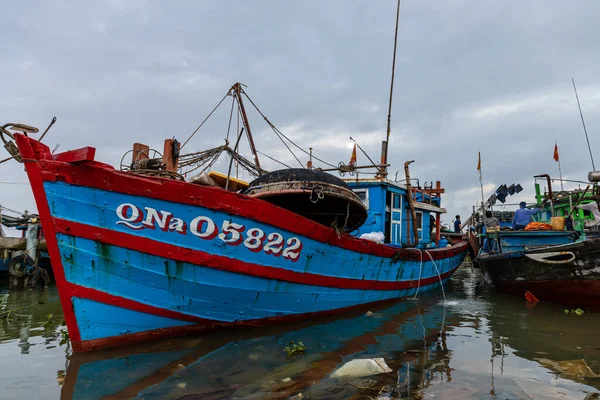 Porto Peschereccio Hoi Vietnam Dicembre 2019 — Foto Stock