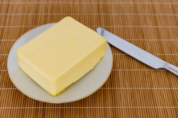 Piece Butter Breakfast — Stock Photo, Image