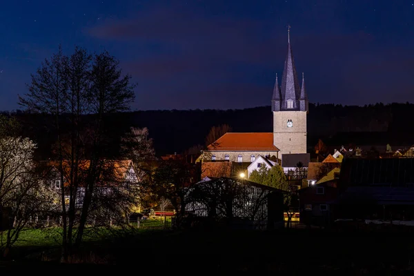 Pueblo Una Iglesia Netra Hesse Alemania — Foto de Stock