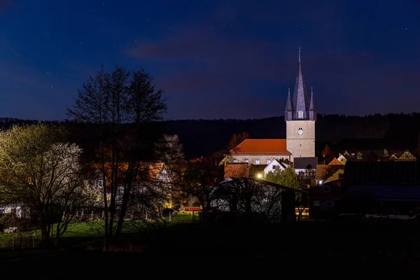 Pueblo Una Iglesia Netra Hesse Alemania — Foto de Stock