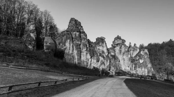 Externsteine Rock Formation Teuteburg Forest Germany — Stock Photo, Image