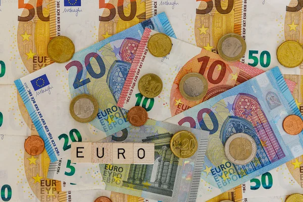 Die Euro Währung Als Hintergrund — Stockfoto