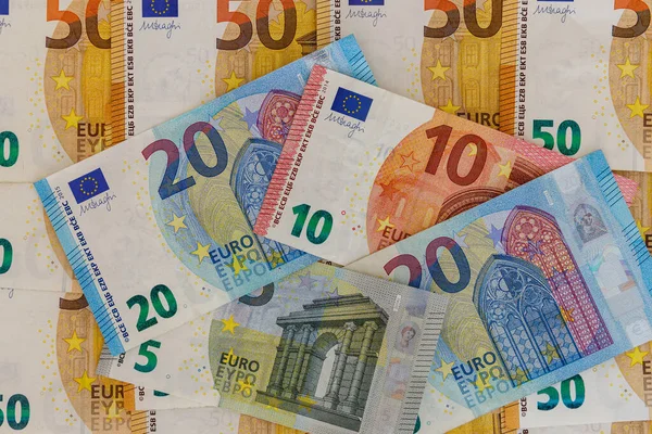 Moneda Europea Como Telón Fondo — Foto de Stock