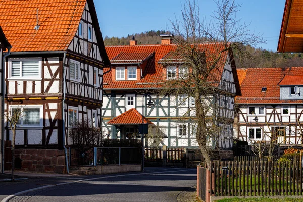 Aldeia Histórica Herleshausen Hesse Alemanha — Fotografia de Stock