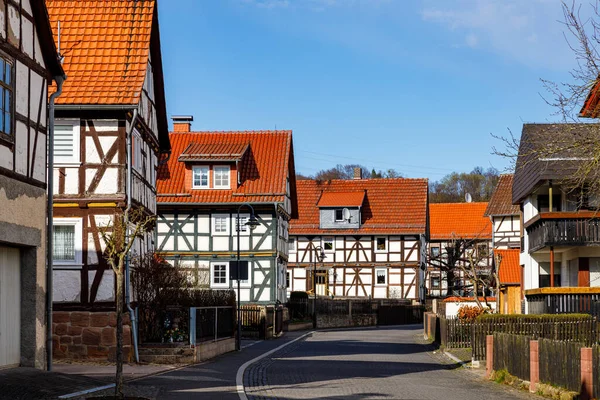 Histórico Pueblo Herleshausen Hesse Alemania — Foto de Stock