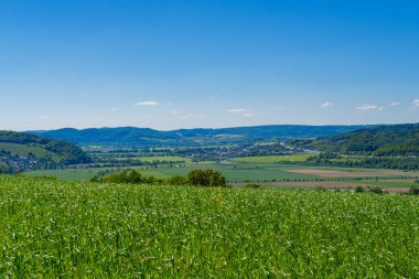 Herleshausen 'deki Werra Vadisi manzarası