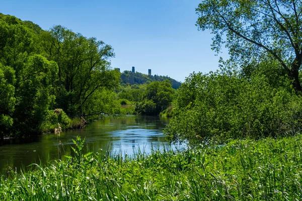 Hesse Thuringia Arasındaki Werra Nehri — Stok fotoğraf