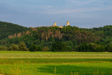 Thuringia 'daki Brandenburg Kalesi' nin yıkılması.