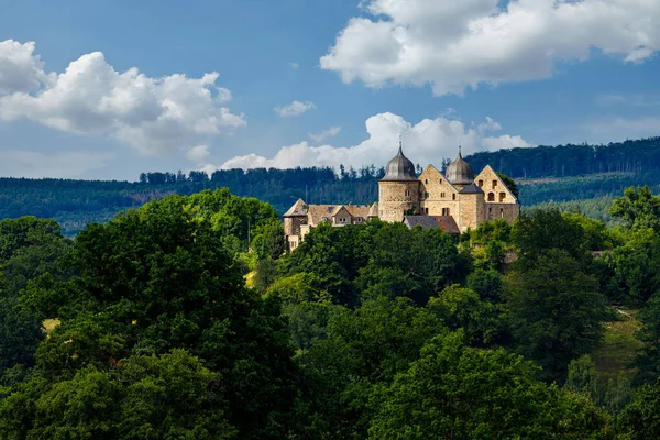 Castelo Beleza Adormecida Dornrschen Sababurg Hofgeismar Hesse — Fotografia de Stock