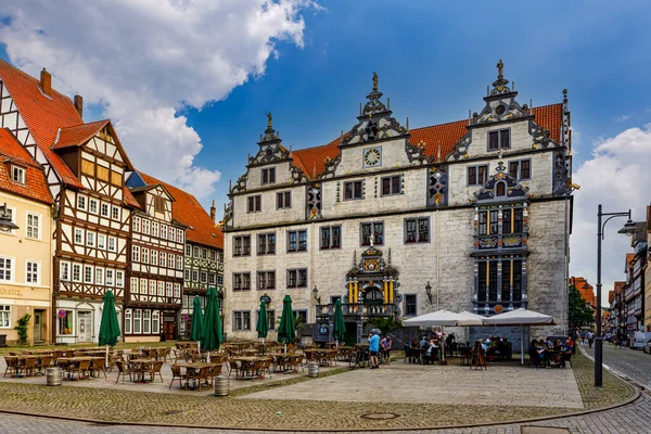 Das Historische Rathaus Von Hannoversch Münden Niedersachsen — Stockfoto