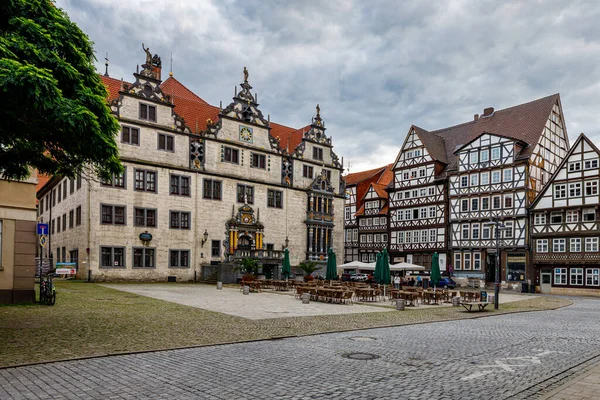 Historic Town Hall Hannoversch Mnden Lower Saxony — Stock Photo, Image