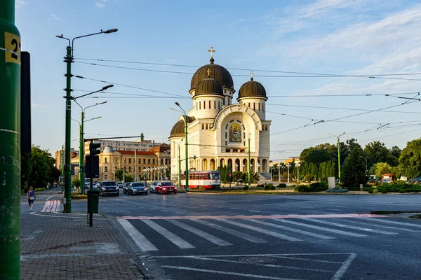 Catedral Santíssima Trindade Arad Romênia Julho 2021 — Fotografia de Stock