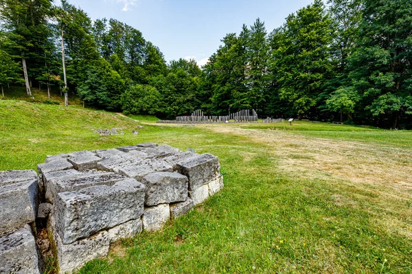 Dacian Ruins Sarmizegetusa Regia Rumunsku — Stock fotografie