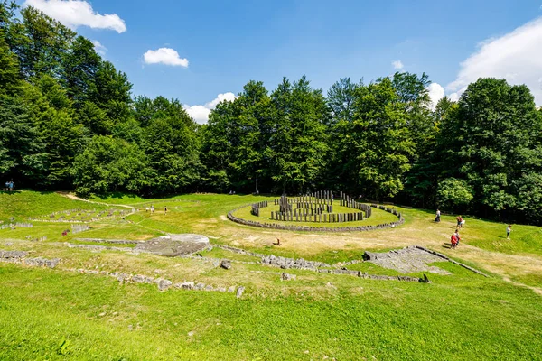 Daciaanse Ruïnes Van Sarmizegetusa Regia Roemenië — Stockfoto