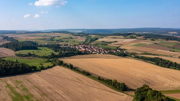 Villaggio Willershausen Dall Alto Assia — Foto Stock