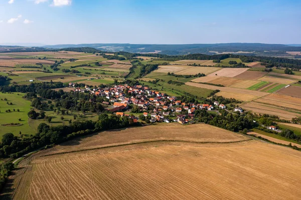 Villaggio Willershausen Dall Alto Assia — Foto Stock