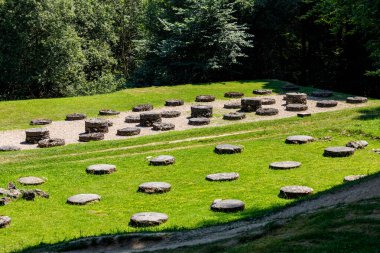 Romanya 'daki Sarmizegetusa Regia' nın Dacian kalıntıları