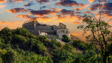 The Deva Castle in Romania clipart