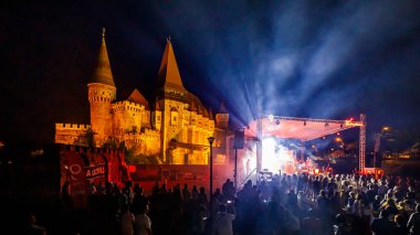 Romanya 'daki Hunedoara Şatosu' nda müzik etkinliği, 01 Ağustos 2021