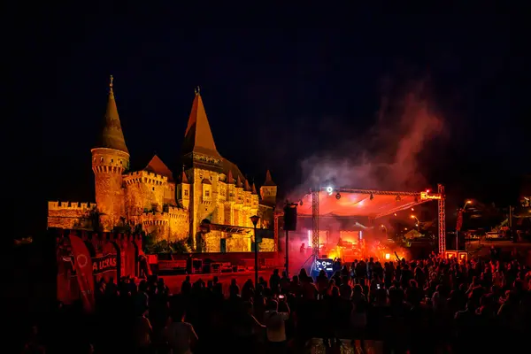 Evento Musical Castelo Hunedoara Romênia Agosto 2021 — Fotografia de Stock