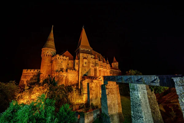 Castelo Hunedoara Roménia — Fotografia de Stock