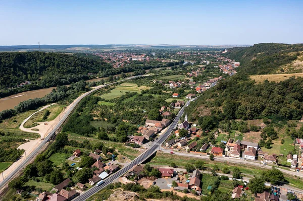 Pohled Údolí Lipovy Rumunsku — Stock fotografie