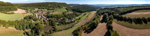 Das Dorf Holzhausen Hessen Deutschland — Stockfoto