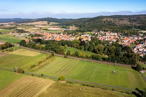 Aldeia Herleshausen Vale Werra Hesse Alemanha — Fotografia de Stock