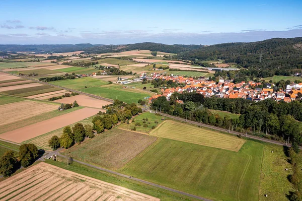 Byn Herleshausen Werra Valley Hessen Tyskland — Stockfoto