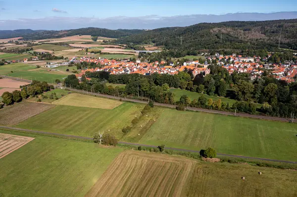 Byn Herleshausen Werra Valley Hessen Tyskland — Stockfoto