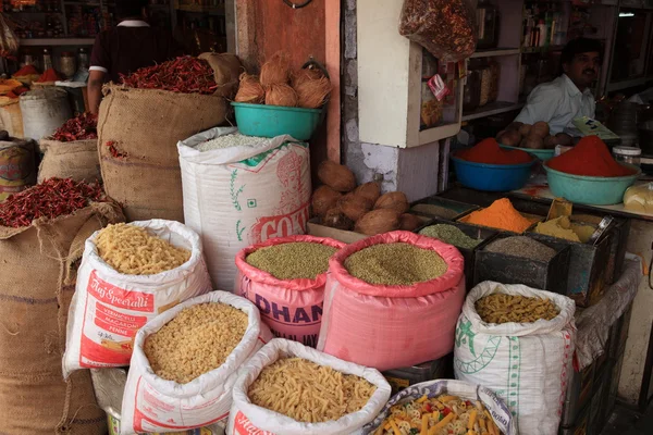 Pouliční trh v jaipur v Indii — Stock fotografie