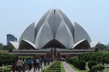 Lotus Temple of Delhi India clipart