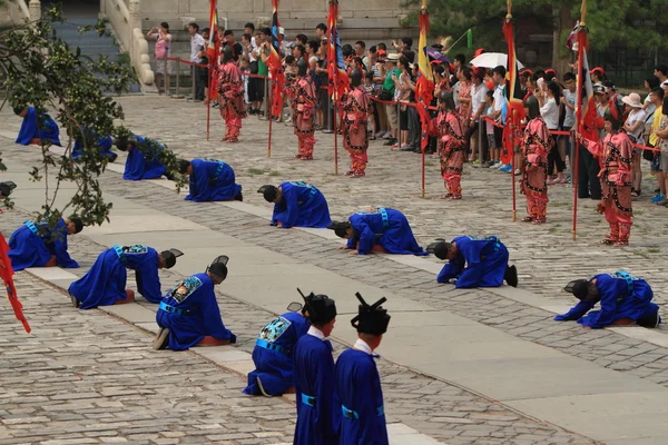 Ceremonii grobu Ming z Emporer Yongle — Zdjęcie stockowe