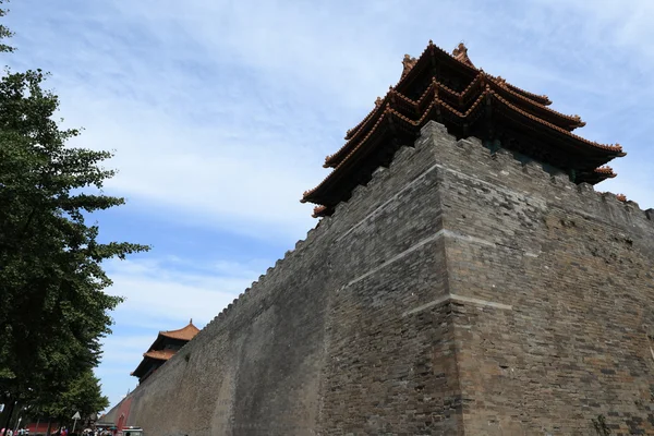 Το τείχος της πόλης της απαγορευμένης πόλης του Πεκίνου — Φωτογραφία Αρχείου