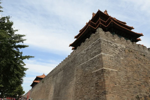 Die Stadtmauer der verbotenen Stadt Peking — Stockfoto