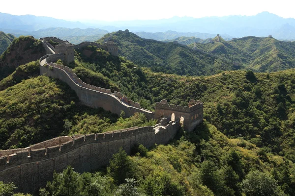 A kínai nagy fal, közel a Jinshanling nagy — Stock Fotó