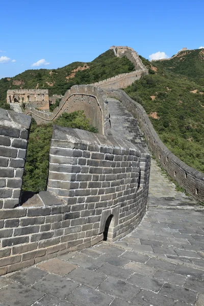 De grote muur van China dicht bij Jinshanling — Stockfoto