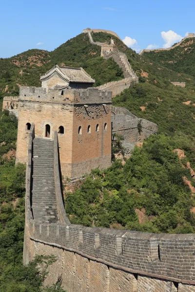 Die große Wand aus Porzellan in der Nähe von Dschinshanling — Stockfoto